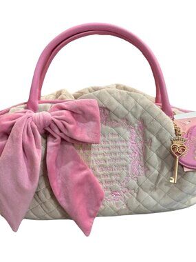 Juicy Couture Juicy Tale Bowler Satchel Bag Sandstone